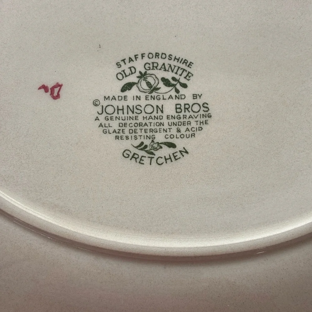 Staffordshire old granite‎ England platter.